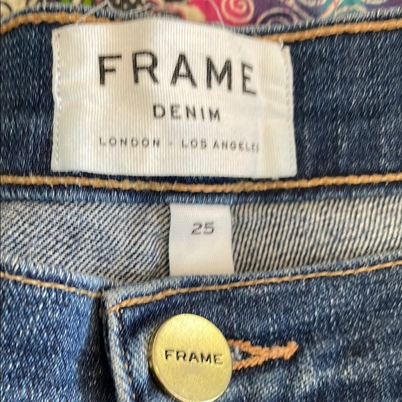 Frame Denim Blue Flare Wide Leg Jeans - Picture 2 of 4